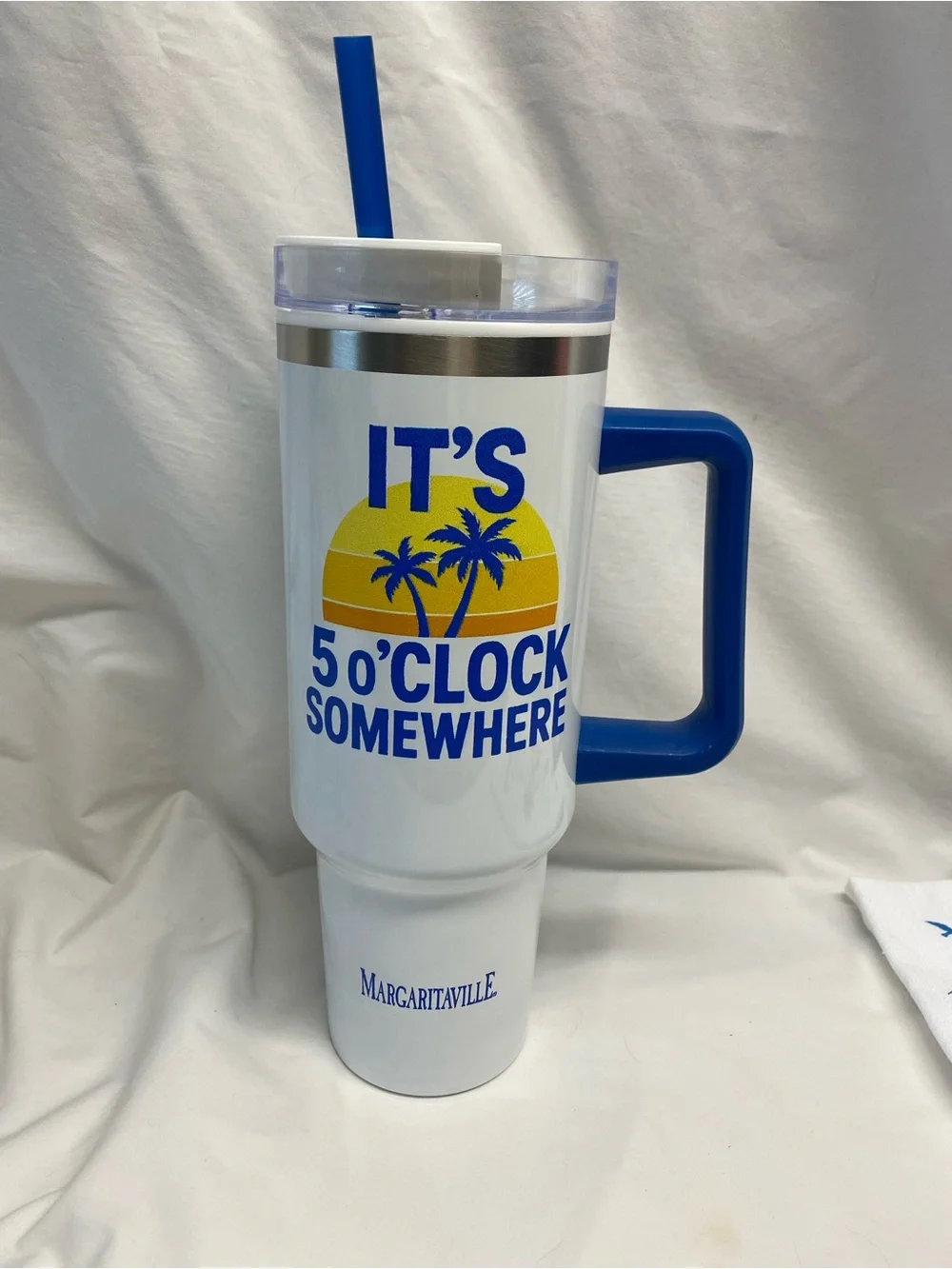 Margaritaville White & Blue 'It's 5 O'Clock Somewhere' Tumbler Gift Set 4PC
